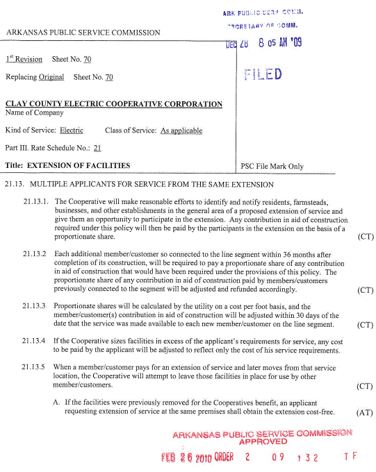 Line Extension Policy 13