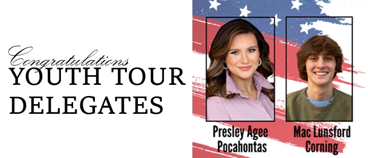 Delegates Selected for Educational Youth Tour