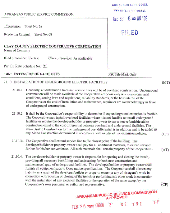 Line Extension Policy 11