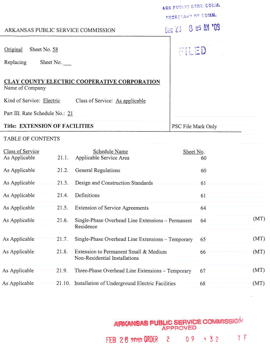 Line Extension Policy 1