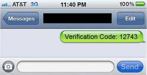 Image of the verification code